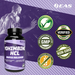 EAS Yohimbine HCL packaging with branding