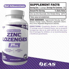 EAS Zinc Lozenges orange flavor bottle