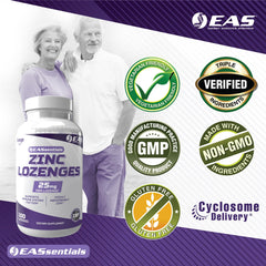 EAS Zinc Lozenges orange packaging