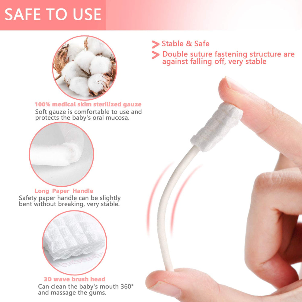 Close-up of the soft gauze cleaning surface