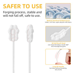 BPA-free strong PP handle designed for baby dental care