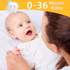 Gift-ready newborn toothbrush set for 0-36 months