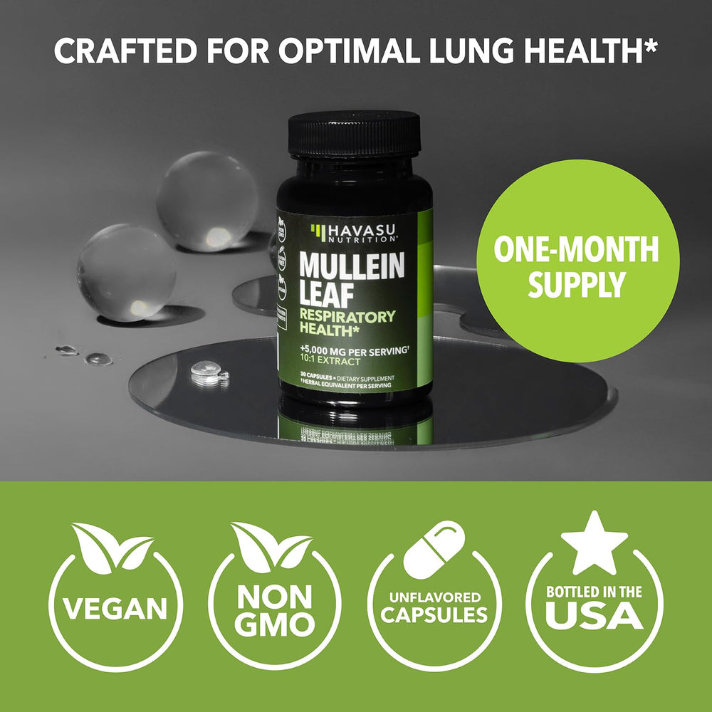 Easy-to-take, once-daily mullein capsule