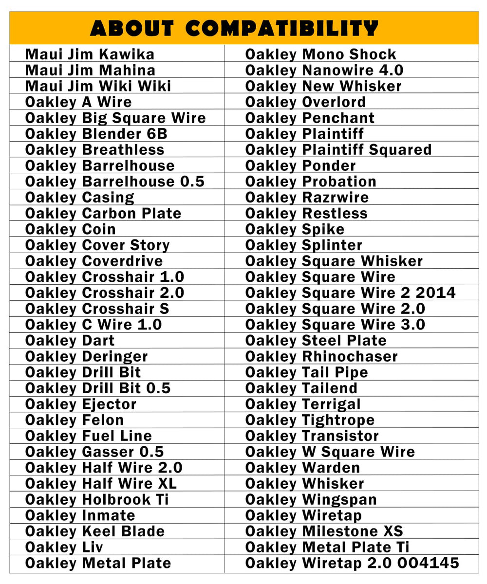 Easy installation for Oakley Barrelhouse nose pads