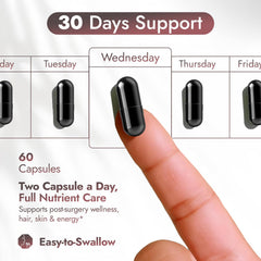 Easy-to-swallow bariatric vitamin capsules for post-surgery support