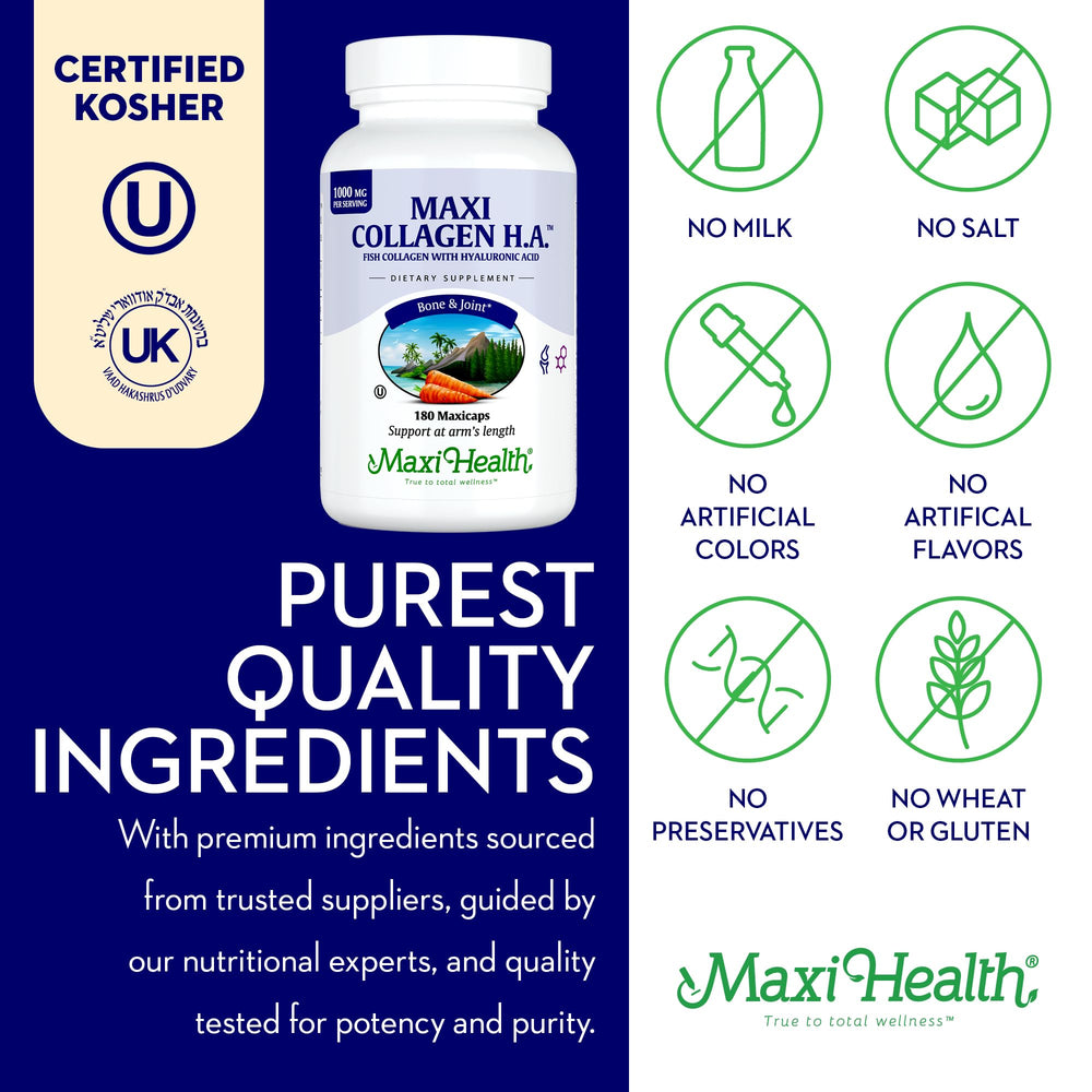 Unflavored, easy-to-swallow Maxicaps with no fishy taste