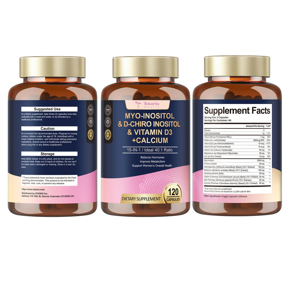 Three-capsule daily dosage for convenient use.