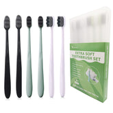 EasyHonor Extra Soft Toothbrush with 6 gray bristles designed for sensitive gums