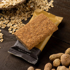 EatToHeal Peanut Butter Bar close-up highlights nutty flavor and protein-rich bite