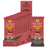 EatToHeal Cherry Real Food Bar packaging shows convenient on-the-go nourishment