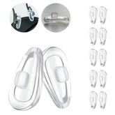 Replacement nose pads for Oakley Contrail OO4147 (clear silicone) – 5 pack