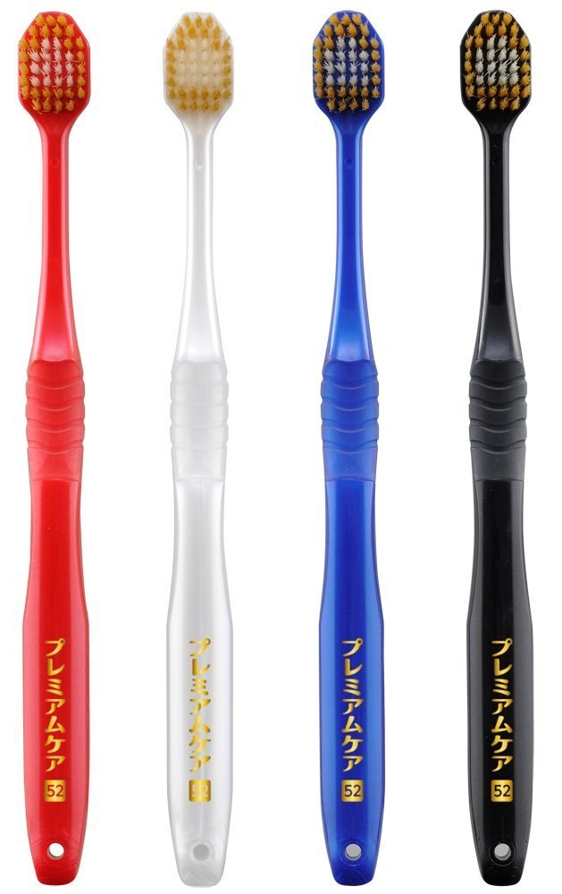 Ergonomic polypropylene handle on Ebisu toothbrush