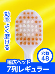 Close-up of ultra-fine and flat bristles