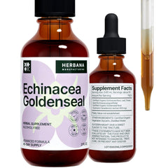 Bottle of Echinacea and Goldenseal liquid extract 2 fl oz