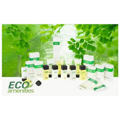 Transparent packaging showing 100 disposable kits for hotels