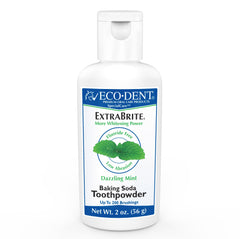 Eco-Dent ExtraBrite Mint Tooth Powder front view