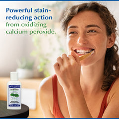 Illustration of oxidizing calcium peroxide in Eco-Dent formula