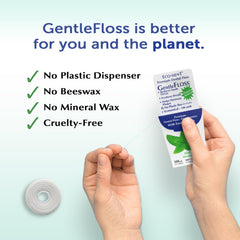 Eco-Dent GentleFloss shows 100 yards per pack