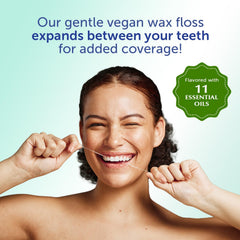 Eco-Dent GentleFloss recyclable cardboard packaging for 2-pack