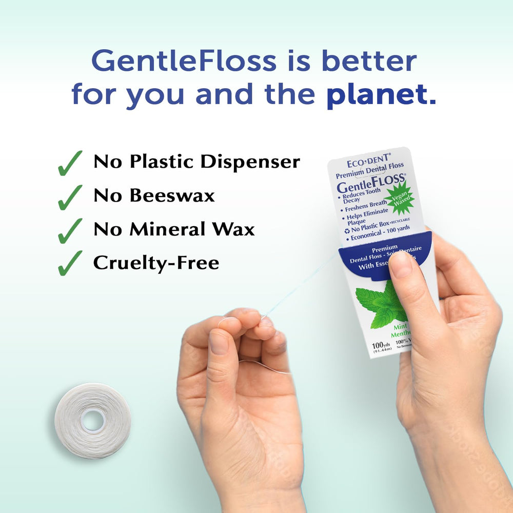 Ingredients: vegan plant-based wax used in Eco-Dent GentleFloss