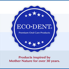 Eco-friendly packaging for Eco-Dent DailyRinse and bottle