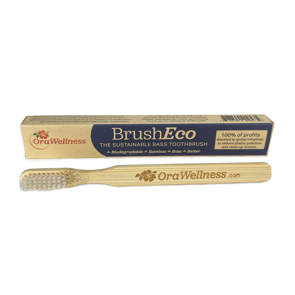 Eco-friendly bamboo toothbrush packaging