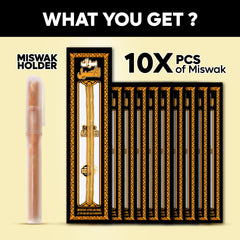 Eco-friendly materials used for Miswak toothbrush