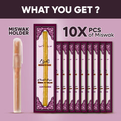 Eco-friendly biodegradable packaging for the Miswak 10 pack