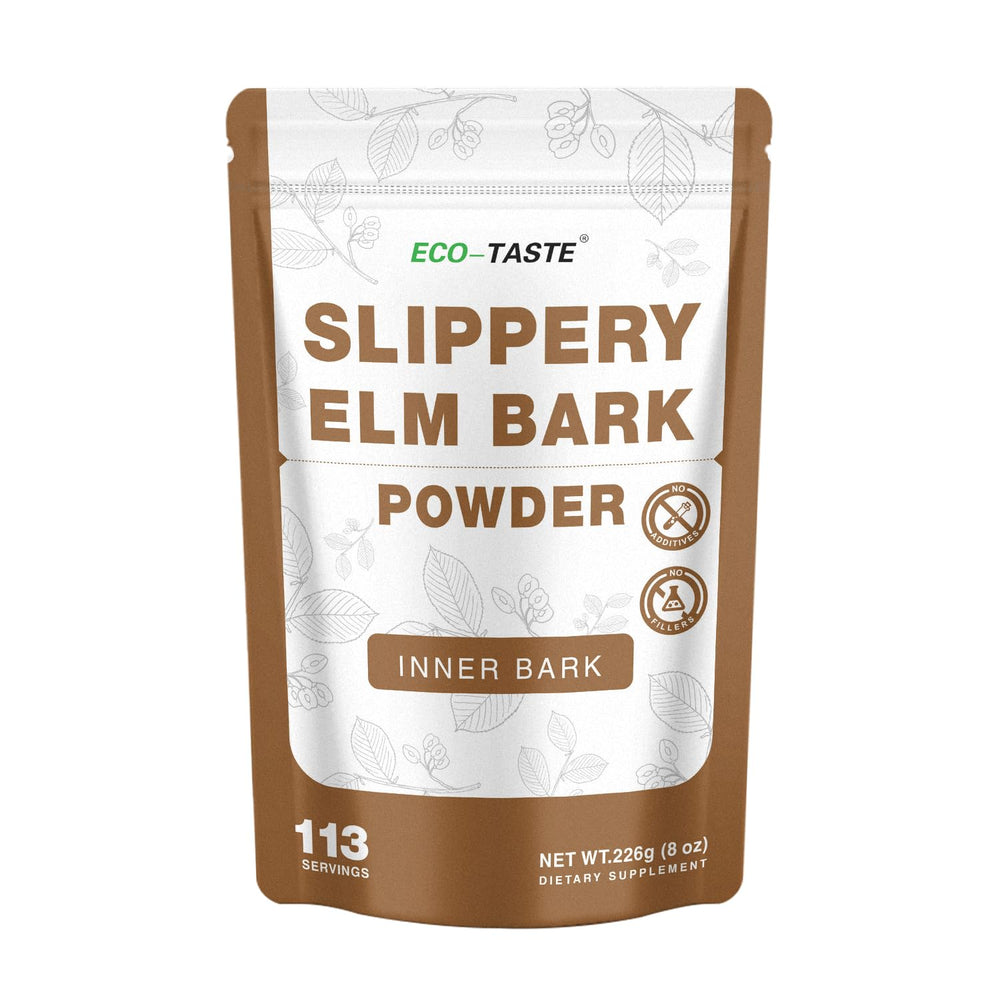 Front view of ECO-TASTE Slippery Elm Powder 226g