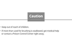 Side view showing ingredients and fluoride content