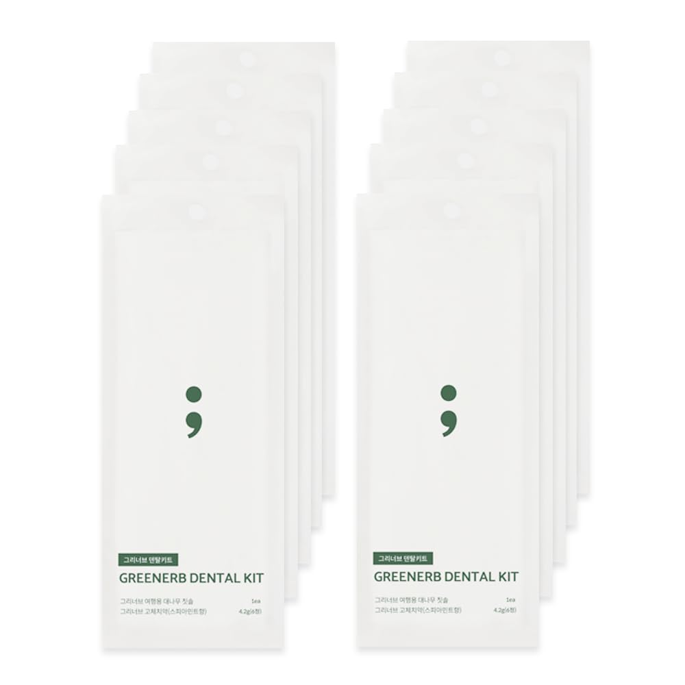 Greenerb Dental Kit β Bamboo toothbrush with natural finish