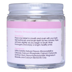 Kids and adults enjoying bubblegum flavor toothpaste tablets