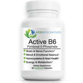 Bottle of EcoIntegratives Active B6 (P5P) 60 vegetarian capsules