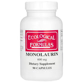 Ecological Formulas Monolaurin 600 mg capsules bottle – 90 count