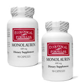 Front view of Ecological Formulas Monolaurin 600 mg bottle