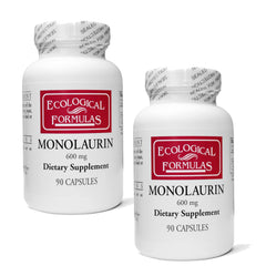 Front view of Ecological Formulas Monolaurin 600 mg bottle