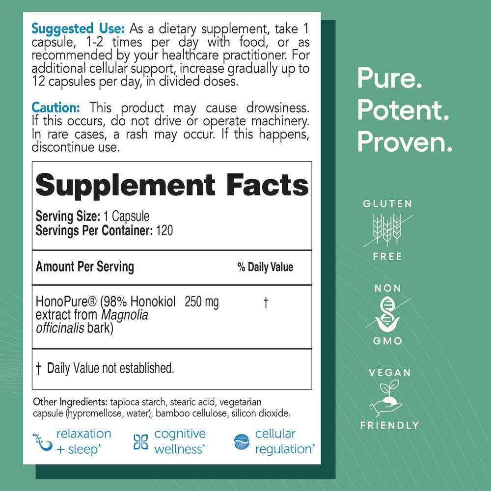 Nutraceutical supplement bottle on white background