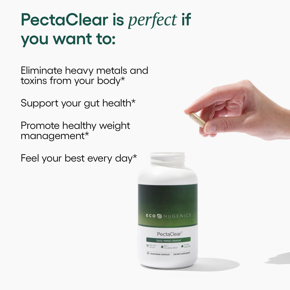 ecoNugenics PectaClear GMP-stamp signals high-quality, non-GMO, vegan ingredients