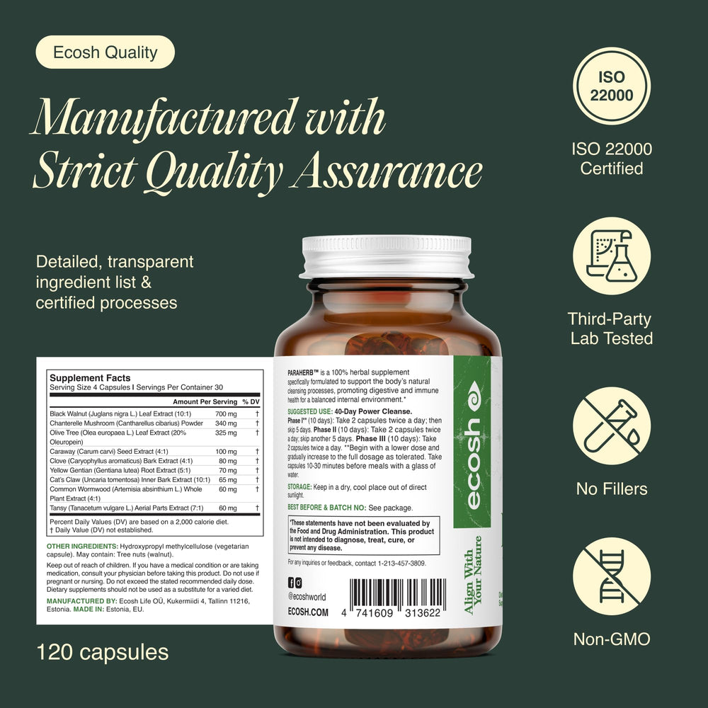 Ecosh ParaHerb eco-packaging underscores sustainable sourcing and ethical production