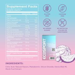 EcoSport Watermelon Hydration Packets ingredients: electrolytes, Vitamin C, B vitamins, Aloe Vera