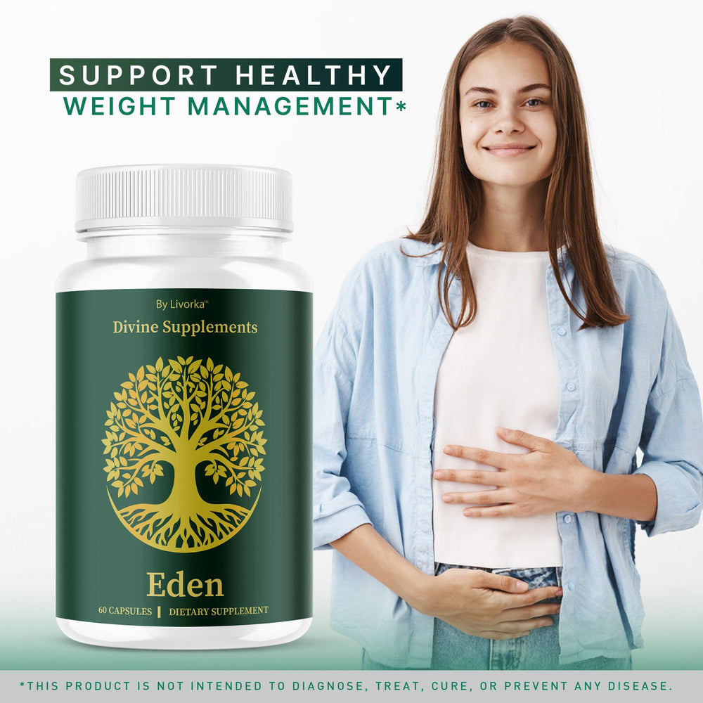 Eden Capsules bottle back nutrition label