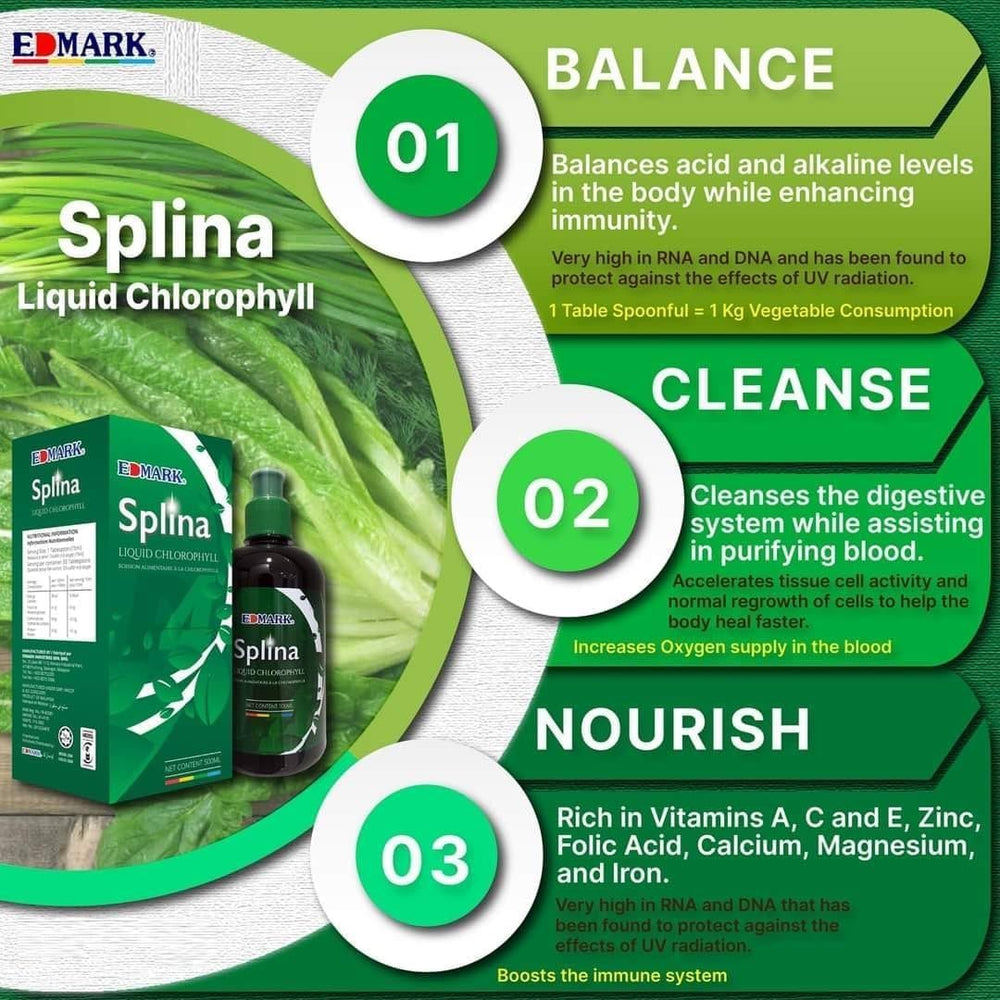 Chlorophyll beverage being mixed with water