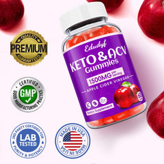 On-the-go EDUDYF Keto ACV Gummies in hand
