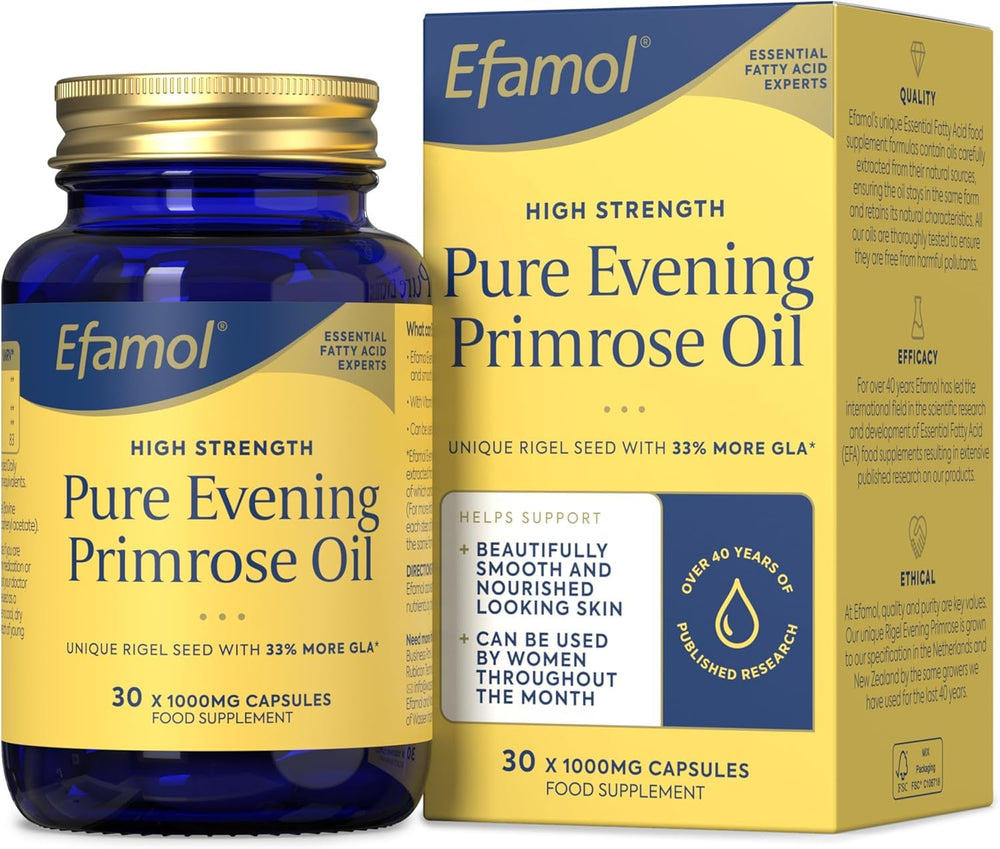 Efamol Evening Primrose Oil 1000mg bottle front view