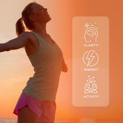 Nutrition label highlighting sugar-free formula with Vitamin D2 and GABA