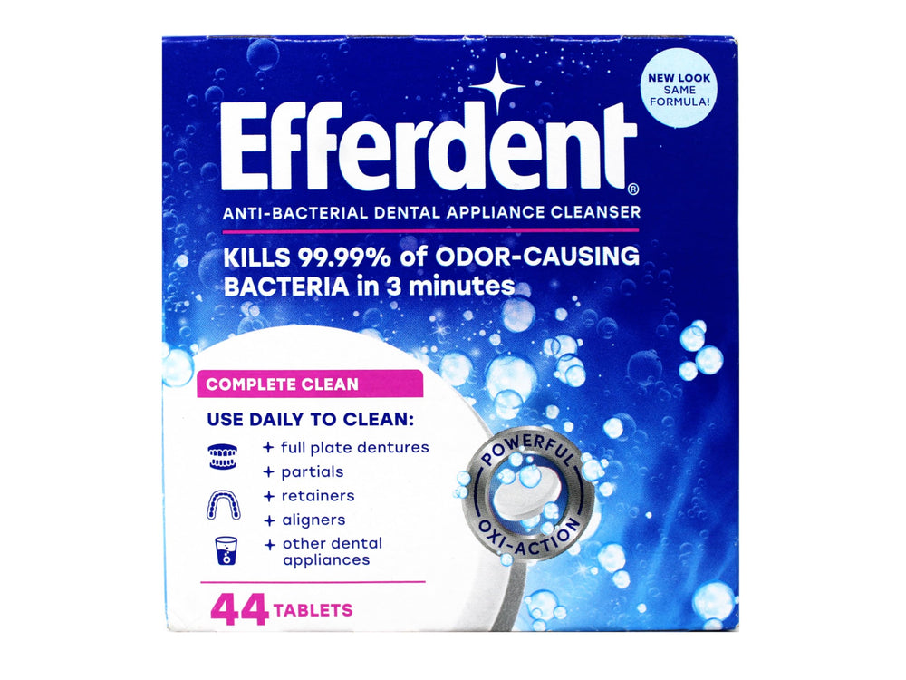 Six-pack of Efferdent Complete Clean 44-count tablets