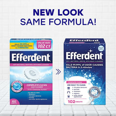 Advanced cleaning formula graphic for Efferdent