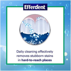Efferdent oxi-action cleaning tablets treating dentures
