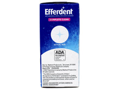 Efferdent tablet dissolving and activating oxygen action