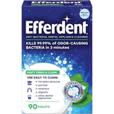 Efferdent Minty Fresh & Clean tablets displayed for dental appliance cleaning